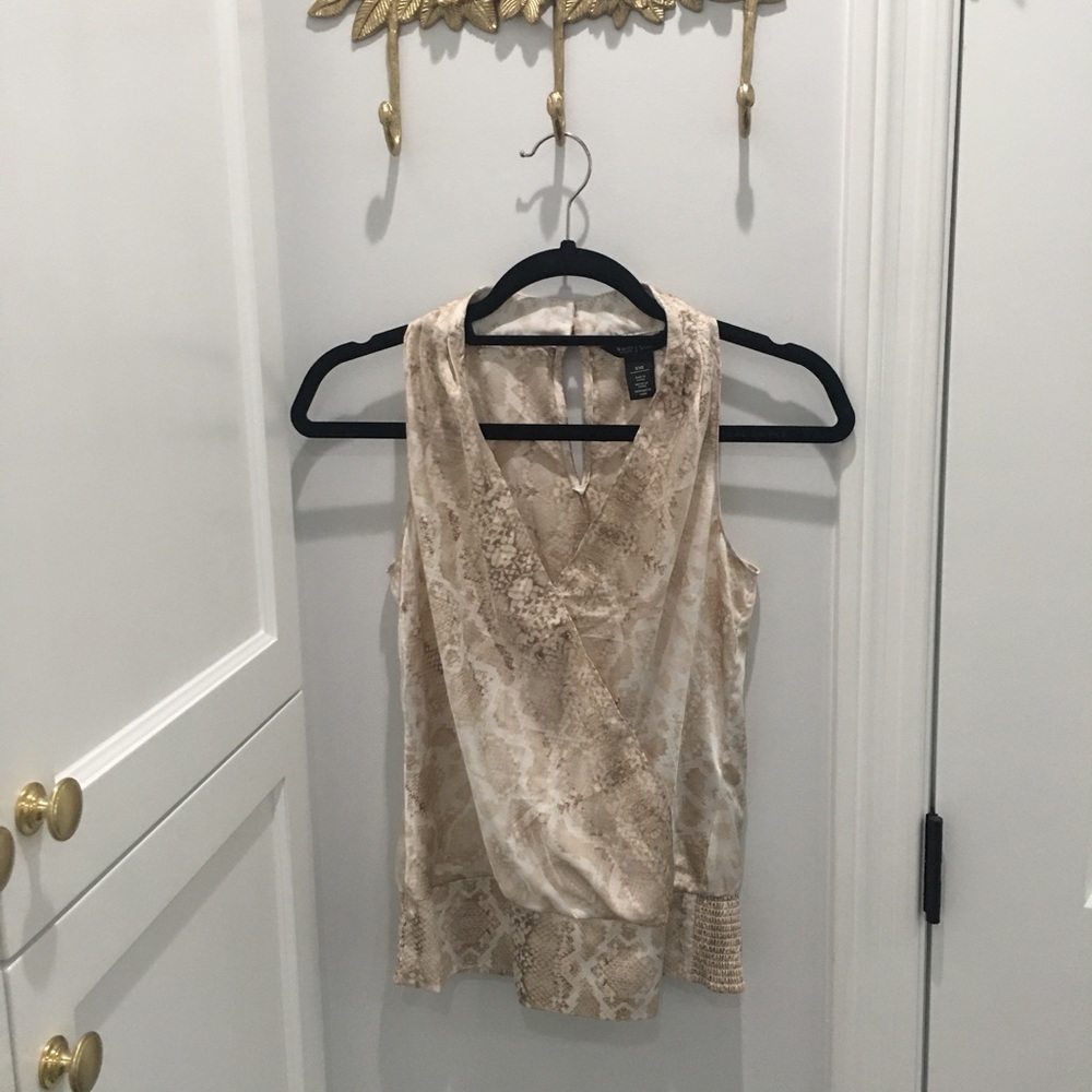 Beige blouse by White House Black market